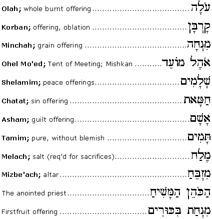 Parashah-related terms