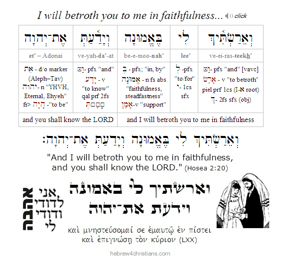 Hosea 2:10 Hebrew analysis