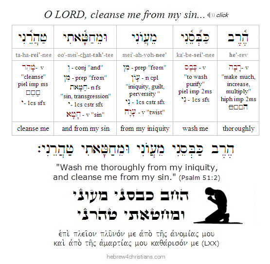 Psalm 51:2 Hebrew Analysis