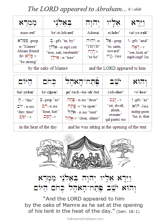 Genesis 18:1 Hebrew Vayera